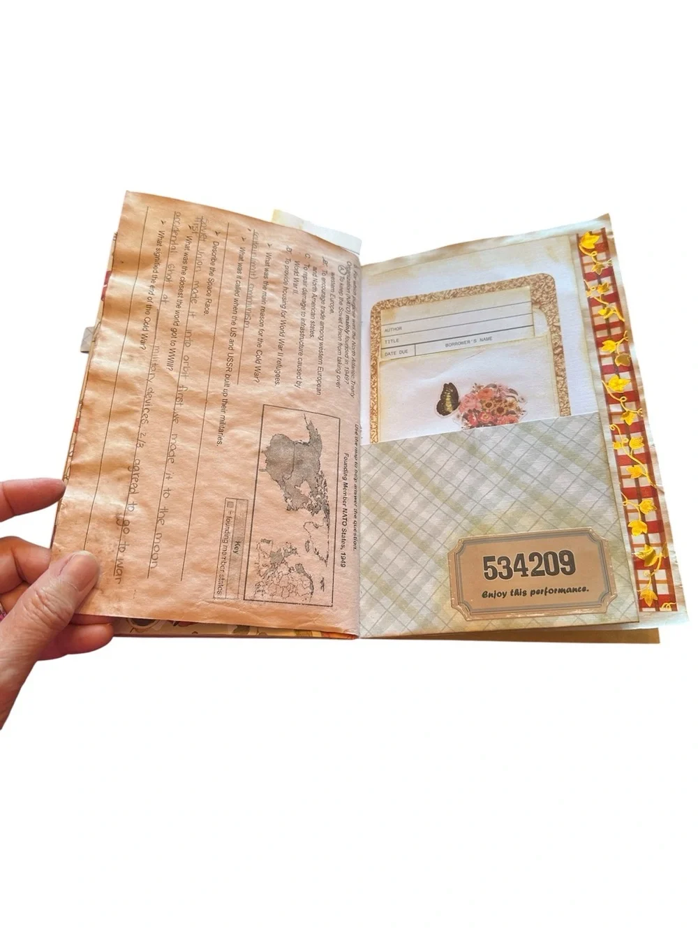 Handmade Junk Journal Fall Theme One of a Kind!
